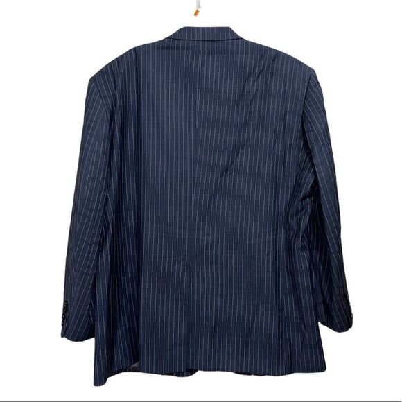 Oscar De La Renta 48 R Mens Pinstripe Soft Sport Coat Jacket 100.% Wool. - Picture 2 of 13